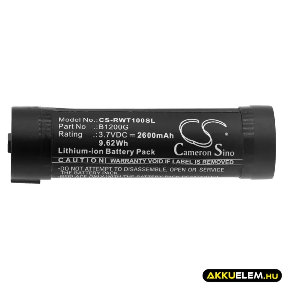 Utángyártott RealWear VR Li-ion akkumulátor 3.7V 2600mAh B1200G - CameronSino