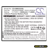 Utángyártott Samsung mobil Li-Polymer akkumulátor 3.7V 2000mAh EB-BG525BBE, GH43-05060A - CameronSino