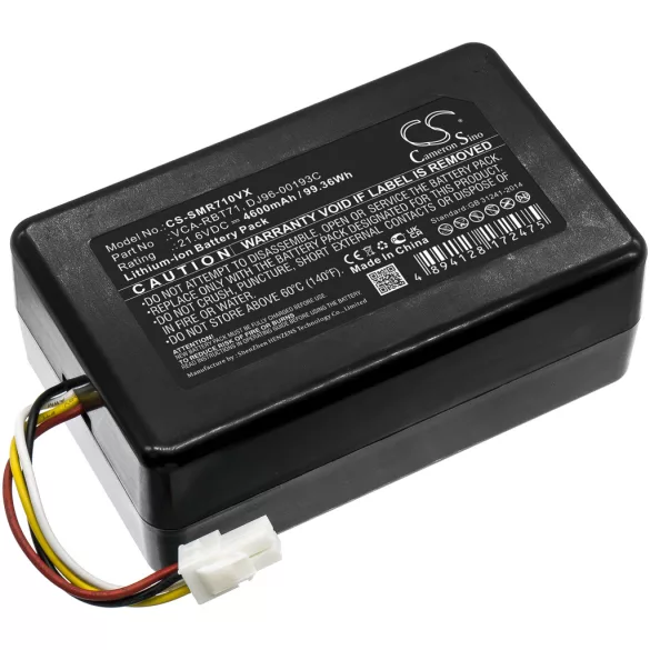 Utángyártott Samsung porszívó Li-ion akkumulátor 21.6V 4600mAh VCA-RBT71, DJ96-00193C - CameronSino