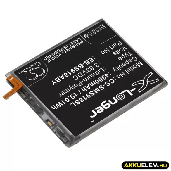 Utángyártott Samsung mobil Li-Polymer akkumulátor 3.88V 4900mAh EB-BS918ABY, GH82-30459A - CameronSino
