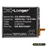 Utángyártott Samsung mobil Li-Polymer akkumulátor 3.88V 4900mAh EB-BS918ABY, GH82-30459A - CameronSino