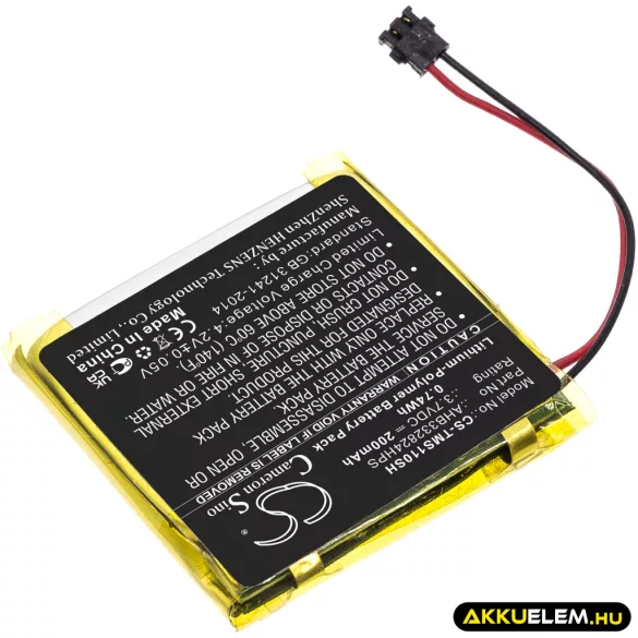 Utángyártott TomTom Okosóra Li-Polymer akkumulátor 3.7V 200mAh AHB332824HPS - CameronSino