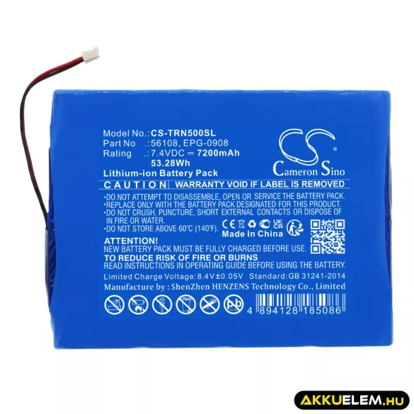 Utángyártott Trimble egyéb Li-ion akkumulátor 7.4V 7200mAh 56108, EPG-0908 - CameronSino