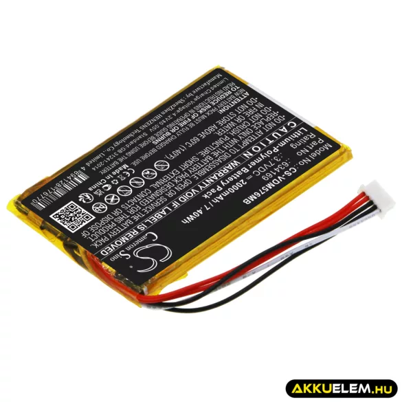 Utángyártott V Tech Babafigyelő Li-Polymer akkumulátor 3.7V 2000mAh 634169 - CameronSino