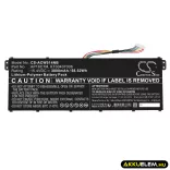 Utángyártott Acer laptop Li-Polymer akkumulátor 15.4V 3800mAh AP18C7M, KT00407008 - CameronSino