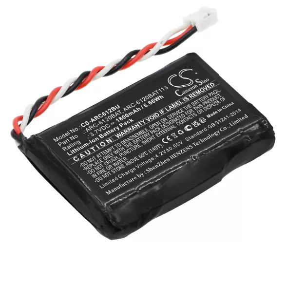Utángyártott Areca RAID vezérlő Li-ion akkumulátor 3.7V 1800mAh ARC-6120BAT, ARC-6120BAT113 - CameronSino