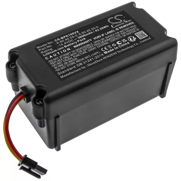 Utángyártott Lauben porszívó Li-ion akkumulátor 14.4V 3000mAh - CameronSino