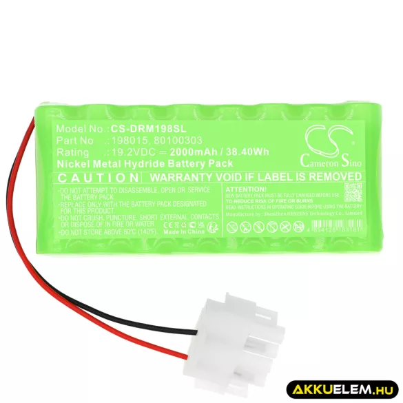 Utángyártott Dorma Automata ajtó Ni-MH akkumulátor 19.2V 2000mAh 198015, 80100303 - CameronSino
