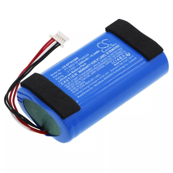 Utángyártott Eufy Babafigyelő Li-ion akkumulátor 3.7V 5200mAh PT18650-SP PCM5200 - CameronSino