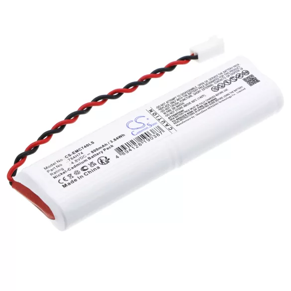 Utángyártott Dual-Lite Vészvilágítás Ni-CD akkumulátor 4.8V 800mAh 784H74, 93015994 - CameronSino