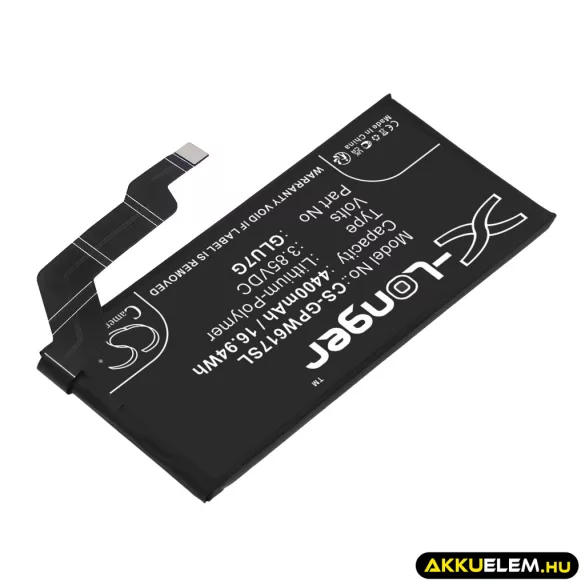 Utángyártott Google mobil Li-Polymer akkumulátor 3.85V 4400mAh GLU7G - CameronSino