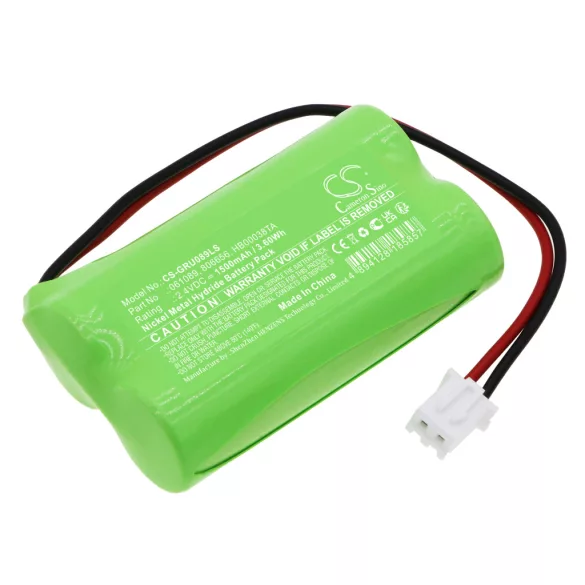 Utángyártott Legrand Vészvilágítás Ni-MH akkumulátor 2.4V 1500mAh 61089, HB00038TA - CameronSino