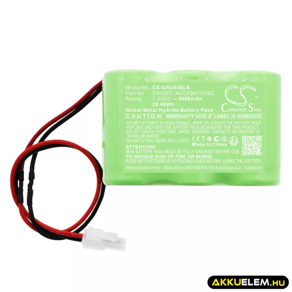 Utángyártott Legrand Vészvilágítás Ni-MH akkumulátor 7.2V 4000mAh C400BT, ACC004112002 - CameronSino