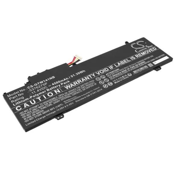 Utángyártott Gateway laptop Li-Polymer akkumulátor 11.4V 4500mAh 5376275P, GWTN141-2 - CameronSino