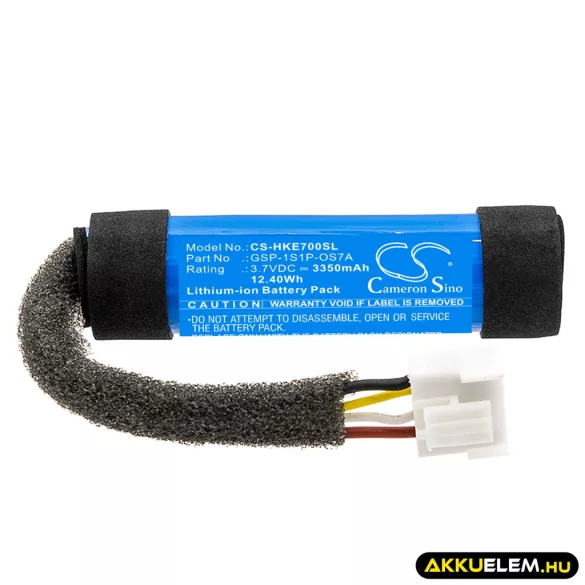 Utángyártott Harman/Kardon hangszóró Li-ion akkumulátor 3.7V 3350mAh GSP-1S1P-OS7A - CameronSino