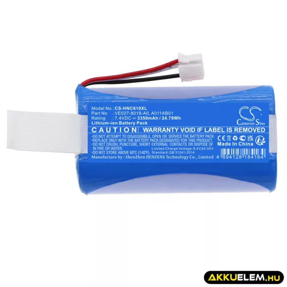 Utángyártott Intermec Tablet Li-ion akkumulátor 7.4V 3350mAh VE027-8018-A0, A011AB01 - CameronSino