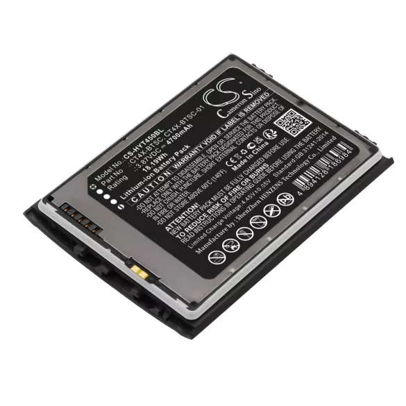 Utángyártott Honeywell Vonalkód szkenner Li-ion akkumulátor 3.87V 4700mAh CT4X-BTSC, CT4X-BTSC-01 - CameronSino