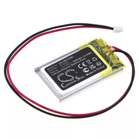 Utángyártott INT RASTER Fizetési terminál Li-Polymer akkumulátor 3.7V 250mAh P-2209 - CameronSino
