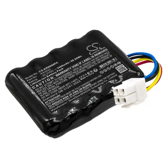 Utángyártott Kress Fűnyíró Li-ion akkumulátor 20V 3400mAh 59003453, KA3022 - CameronSino