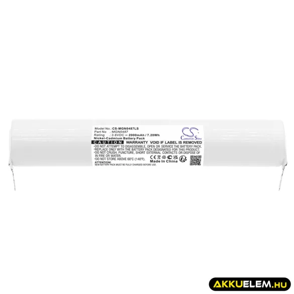 Utángyártott Schneider Vészvilágítás Ni-CD akkumulátor 3.6V 2000mAh MGN0487 - CameronSino