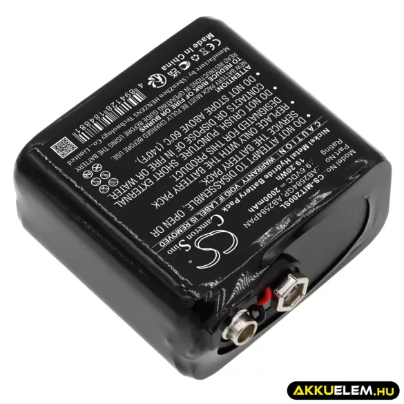 Utángyártott Megger egyéb Ni-MH akkumulátor 9.6V 2000mAh AB2584 GP, AB2584GP - CameronSino