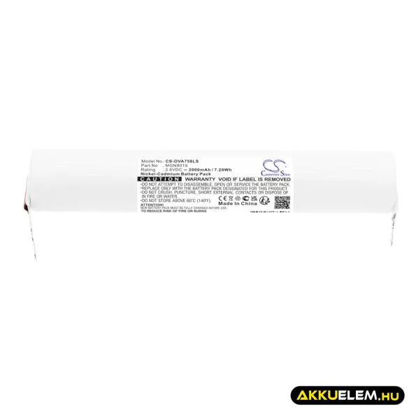 Utángyártott Kaufel Vészvilágítás Ni-CD akkumulátor 3.6V 2000mAh - CameronSino