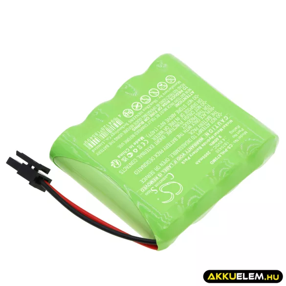 Utángyártott Philips Orvosi Ni-MH akkumulátor 4.8V 2000mAh 1870435, B11923 - CameronSino
