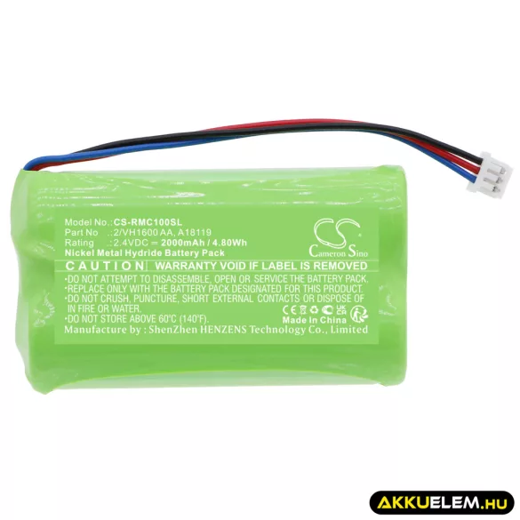 Utángyártott Raymarine biztonsági eszköz Ni-MH akkumulátor 2.4V 2000mAh 2/VH1600 AA, A18119 - CameronSino