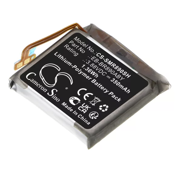 Utángyártott Samsung Okosóra Li-Polymer akkumulátor 3.88V 350mAh EB-BR890ABY, GH43-05066A - CameronSino