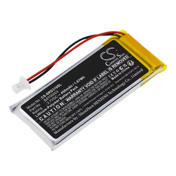 Utángyártott Cardo Vezeték nélküli fejhallgató Li-Polymer akkumulátor 3.7V 450mAh BAT00003 - CameronSino