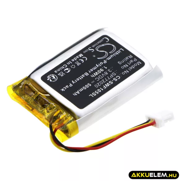Utángyártott Sony Vezeték nélküli fejhallgató Li-Polymer akkumulátor 3.8V 500mAh SP772020 - CameronSino