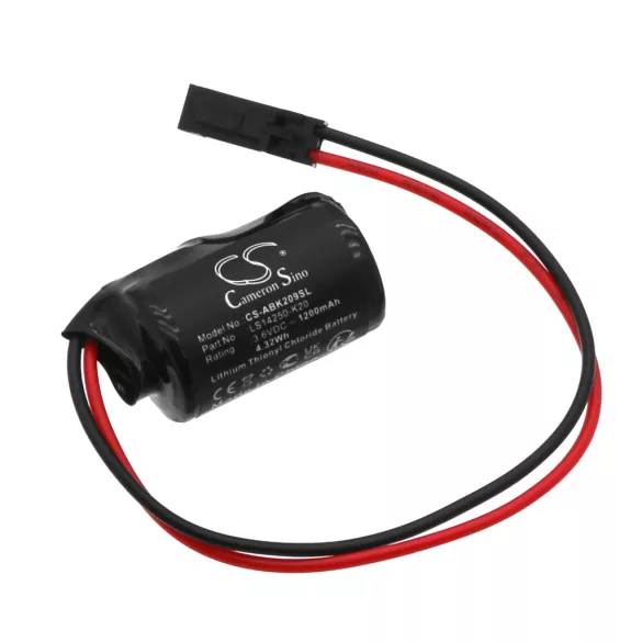 Utángyártott Allen Bradley PLC Li-SOCl2 elem 3.6V 1200mAh LS14250-K20, 2090-DA-BAT2 - CameronSino