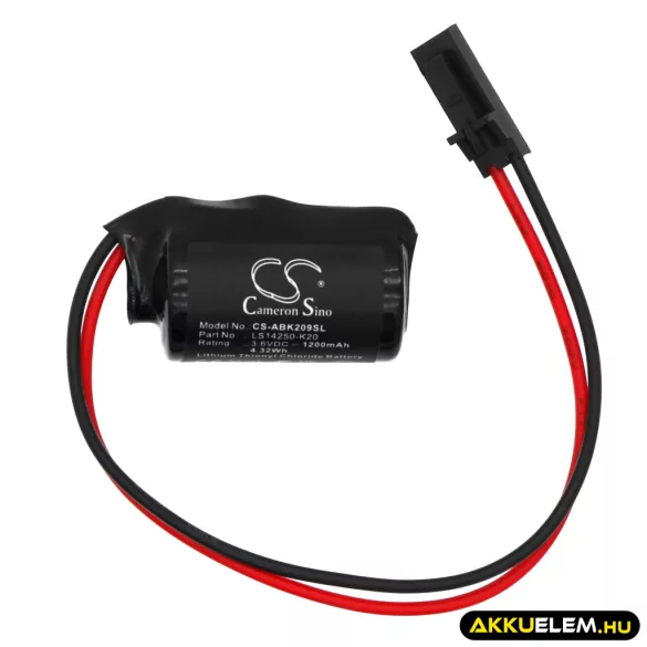 Utángyártott Allen Bradley PLC Li-SOCl2 elem 3.6V 1200mAh LS14250-K20, 2090-DA-BAT2 - CameronSino