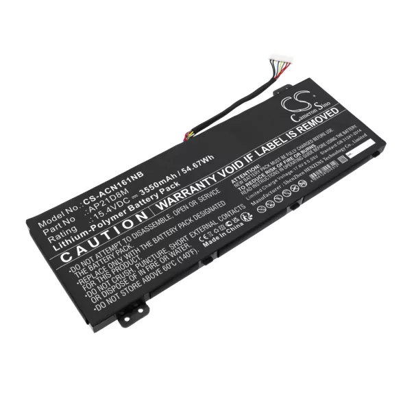 Utángyártott Acer laptop Li-ion akkumulátor 15.4V 3550mAh AP21D8M, KT.0040G.015 - CameronSino