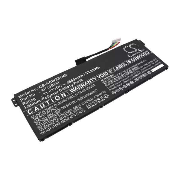 Utángyártott Acer laptop Li-ion akkumulátor 11.61V 4650mAh AP19B8M, KT0030G024 - CameronSino