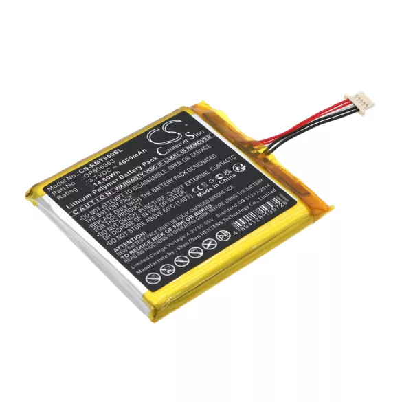Utángyártott Rand McNally GPS Li-Polymer akkumulátor 3.7V 4000mAh OP806363 - CameronSino