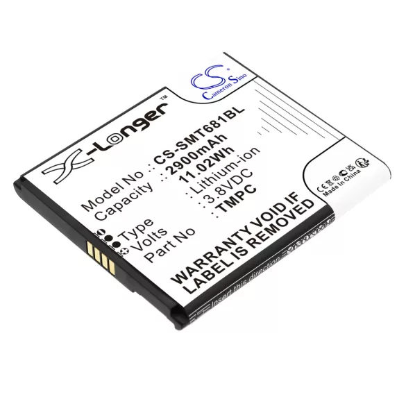 Utángyártott Sunni Fizetési terminál Li-ion akkumulátor 3.8V 2900mAh TMPA, TMPC - CameronSino