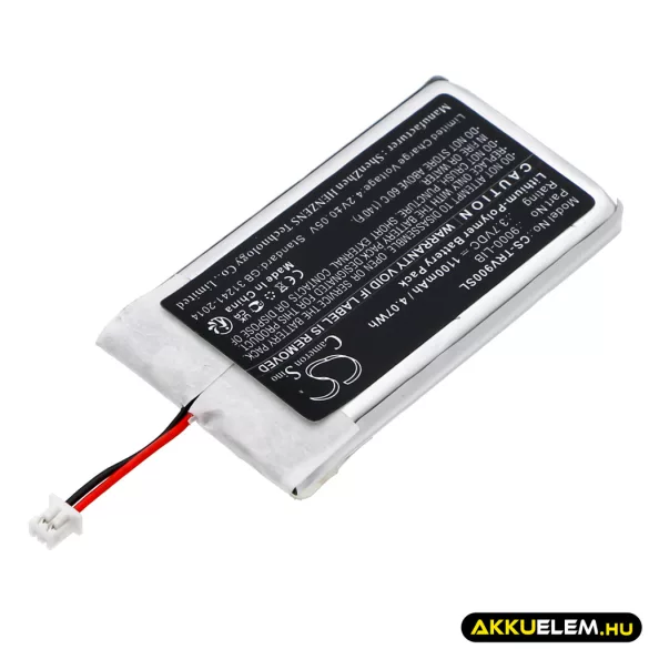 Utángyártott Trail Tech GPS Li-Polymer akkumulátor 3.7V 1100mAh 9000-LIB, 9000-B800 - CameronSino