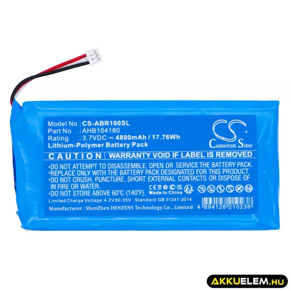 Utángyártott Anbernic Játékkonzol Li-Polymer akkumulátor 3.7V 4800mAh AHB104180 - CameronSino