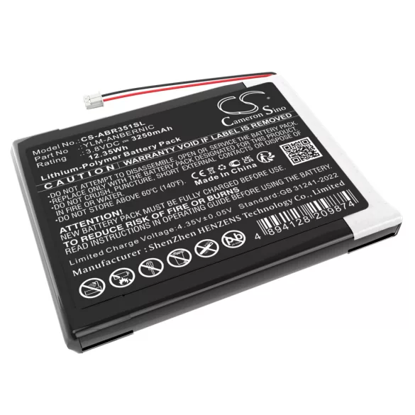 Utángyártott Anbernic Játékkonzol Li-Polymer akkumulátor 3.8V 3250mAh YLM-ANBERNIC - CameronSino