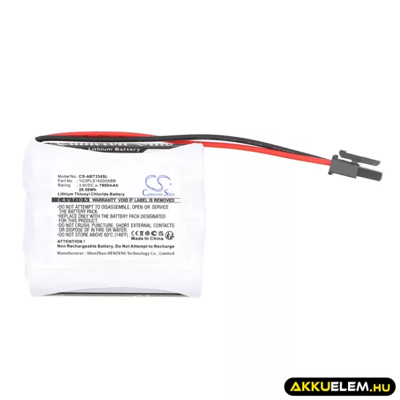 Utángyártott ABB PLC Li-SOCl2 elem 3.6V 7800mAh 3HAC033492,  3HAC033492-001 - CameronSino