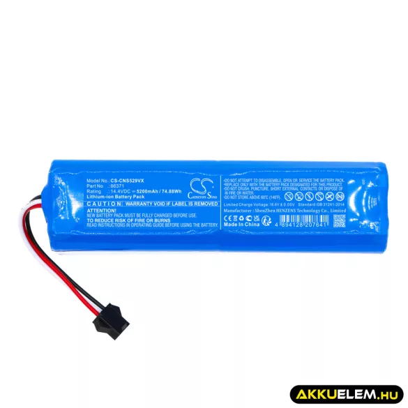 Utángyártott XCLEA porszívó Li-ion akkumulátor 14.4V 5200mAh INR18650 M26-4S2P - CameronSino