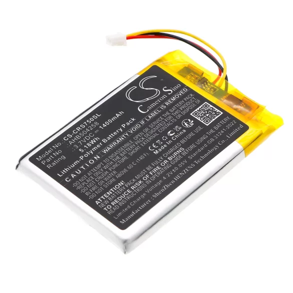 Utángyártott Corsair Vezeték nélküli fejhallgató Li-Polymer akkumulátor 3.7V 1400mAh AHB504258 - CameronSino