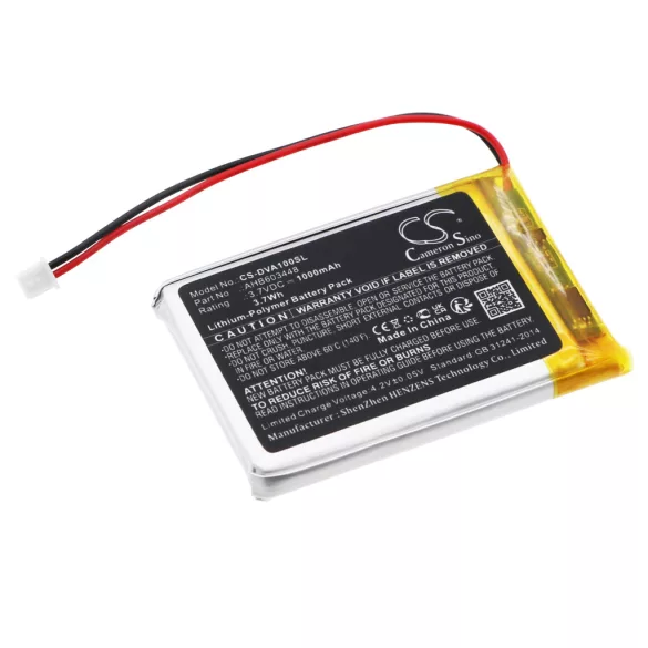 Utángyártott Divoom hangszóró Li-Polymer akkumulátor 3.7V 1000mAh AHB603448 - CameronSino