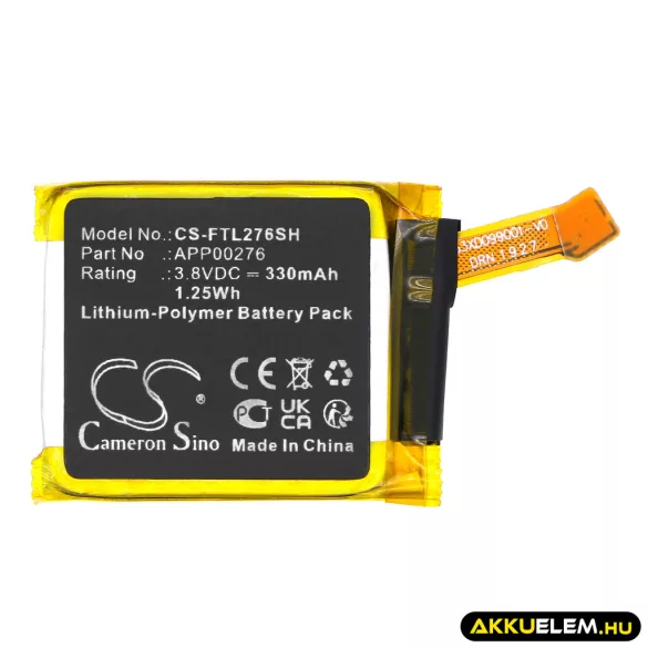 Utángyártott Fossil Okosóra Li-Polymer akkumulátor 3.8V 330mAh APP00276 - CameronSino