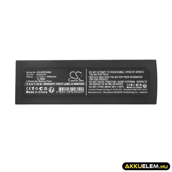 Utángyártott Hetronic Daru távirányító Li-ion akkumulátor 3.7V 3400mAh 68303700 - CameronSino