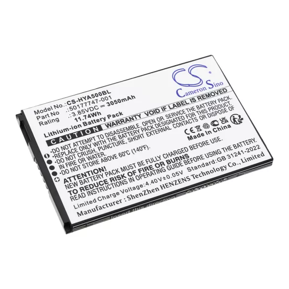 Utángyártott Honeywell Vonalkód szkenner Li-ion akkumulátor 3.85V 3050mAh 50177747-001, BAT-EDA5S - CameronSino