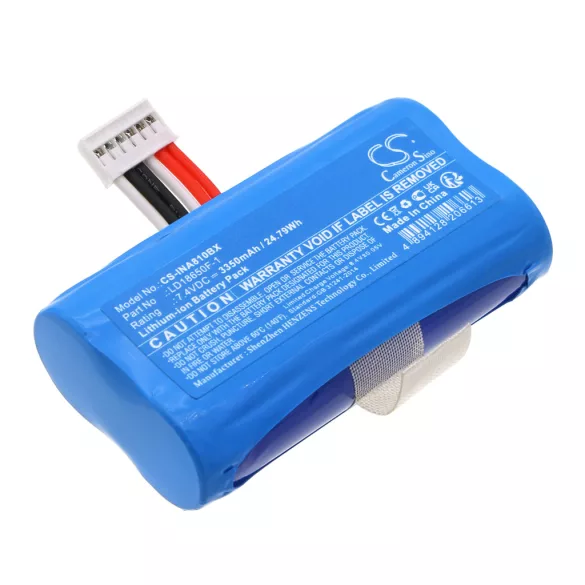 Utángyártott Ingenico Fizetési terminál Li-ion akkumulátor 7.4V 3350mAh LD18650F-1, LD18650H-1 - CameronSino