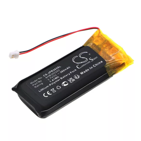 Utángyártott Jabra Vezeték nélküli fejhallgató Li-Polymer akkumulátor 3.7V 380mAh AHB300265 - CameronSino