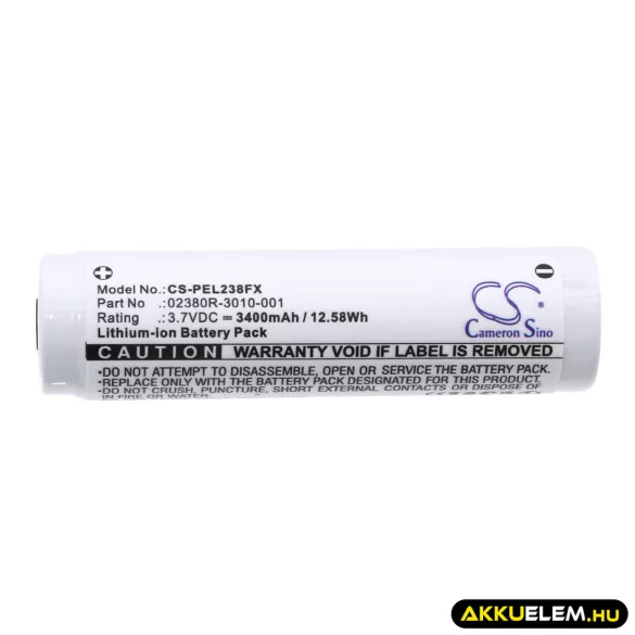 Utángyártott Pelican Zseblámpa Li-ion akkumulátor 3.7V 3400mAh 02380R-3010-000E, 02380R-3010-001 - CameronSino